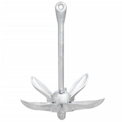 vidaXL Folding Anchor with Rope Silver 8 kg Hot Dip Galvanized Cast Iron 6
