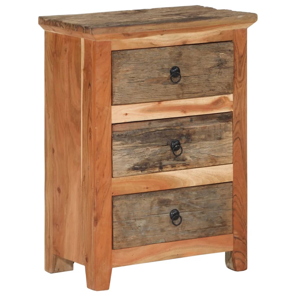 vidaXL Side Cabinet 55x33x75 cm Solid Wood Acacia 2