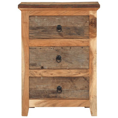 vidaXL Side Cabinet 55x33x75 cm Solid Wood Acacia 4