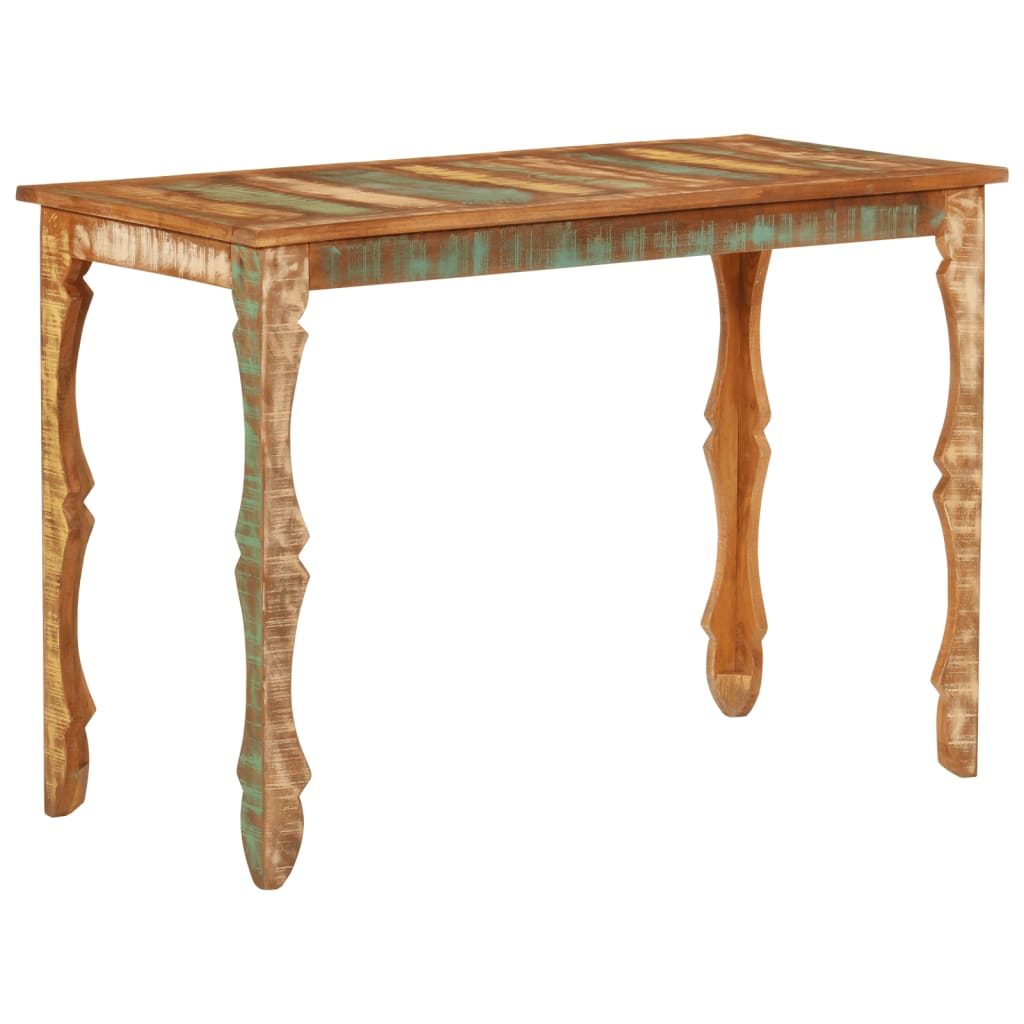 vidaXL Dining Table 110x52x76 cm Solid Wood Reclaimed 1