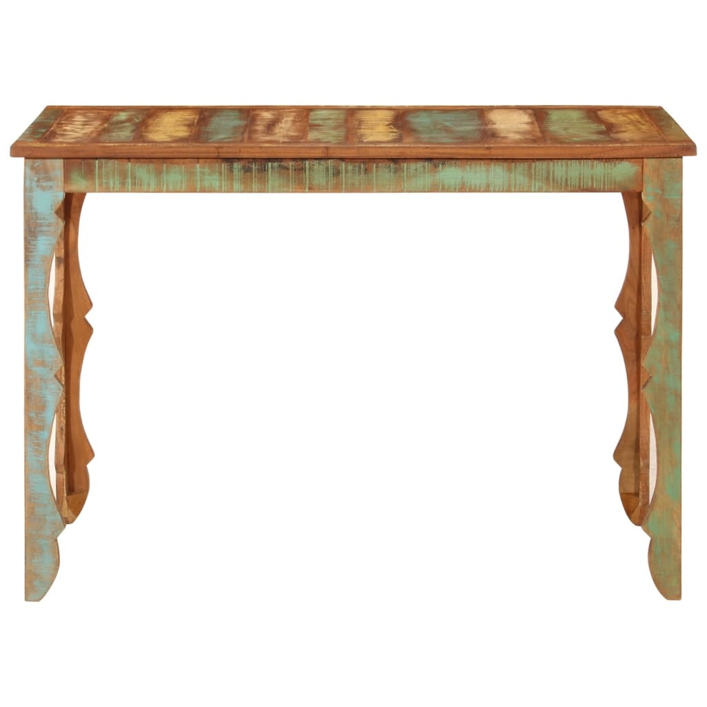vidaXL Dining Table 110x52x76 cm Solid Wood Reclaimed 2