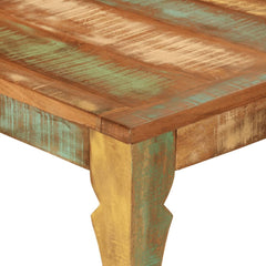 vidaXL Dining Table 110x52x76 cm Solid Wood Reclaimed 5