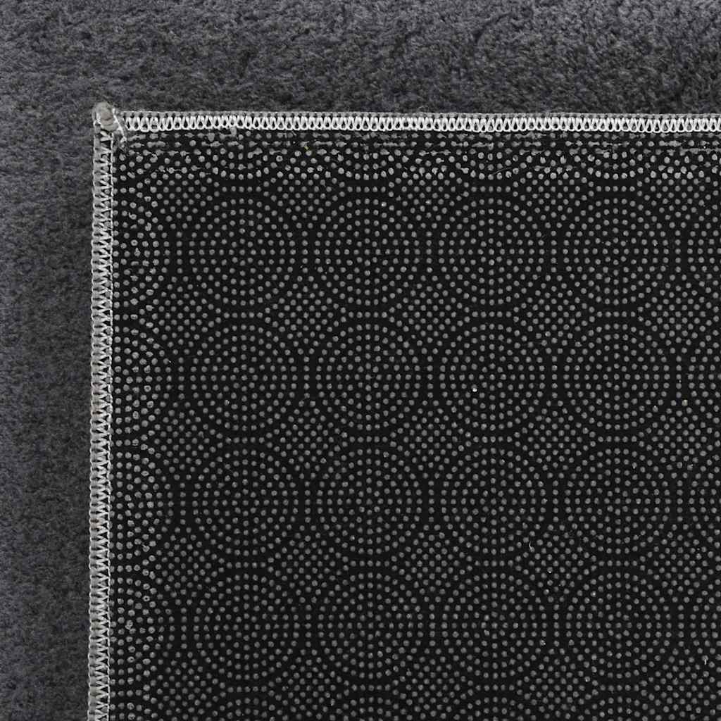 vidaXL Shaggy Rug Anthracite 120x183 cm Polyester 5