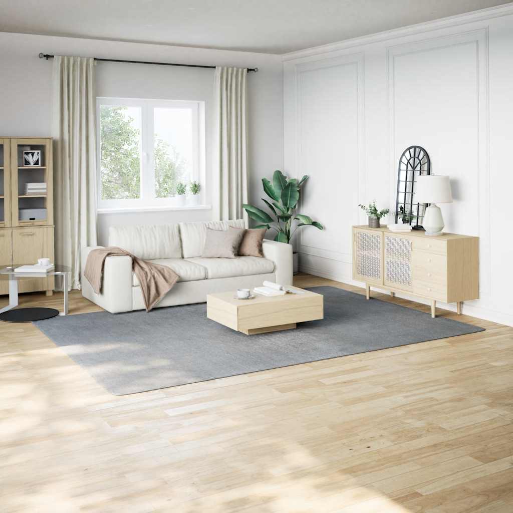 Shaggy Rug Polyester Width 240 cm Grey 340 cm