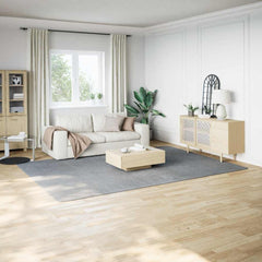 Shaggy Rug Polyester Width 240 cm Grey 340 cm