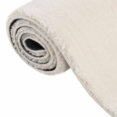 vidaXL Shaggy Rug Cream White 120x183 cm Polyester 6