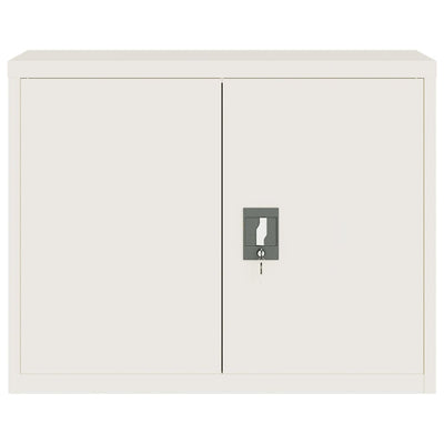 File Cabinet White 90x40x110 cm Steel