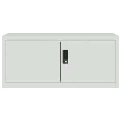 File Cabinet Light Grey 90x40x180 cm Steel