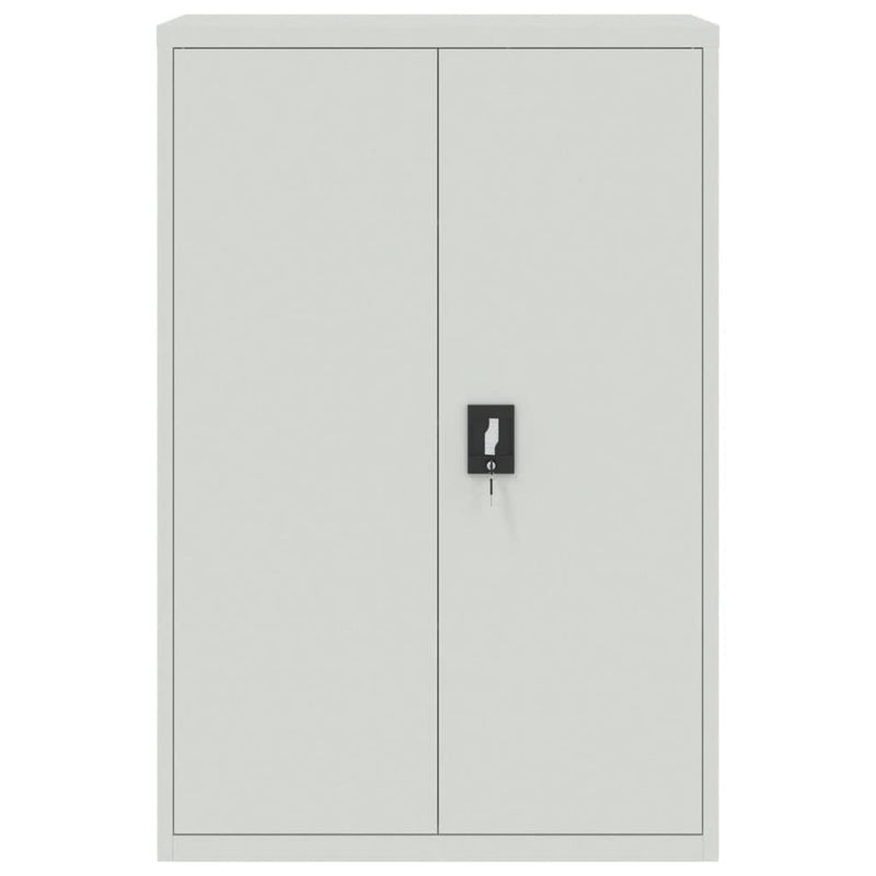 File Cabinet Light Grey 90x40x180 cm Steel