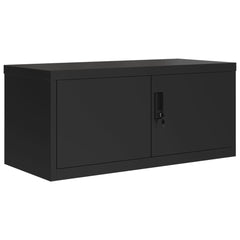 vidaXL File Cabinet Black 90x40x240 cm Steel 3