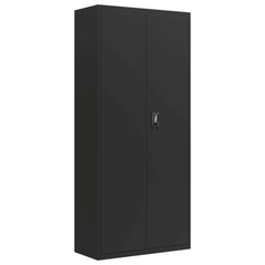 vidaXL File Cabinet Black 90x40x240 cm Steel 6