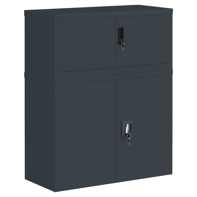 File Cabinet Anthracite 90x40x110 cm Steel