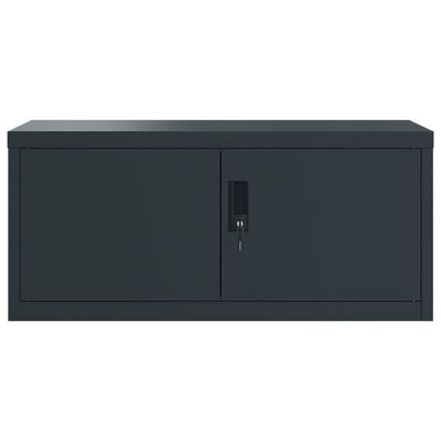 File Cabinet Anthracite 90x40x110 cm Steel