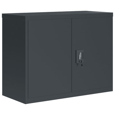 File Cabinet Anthracite 90x40x110 cm Steel