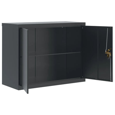 File Cabinet Anthracite 90x40x110 cm Steel