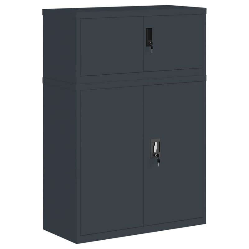 File Cabinet Anthracite 90x40x130 cm Steel