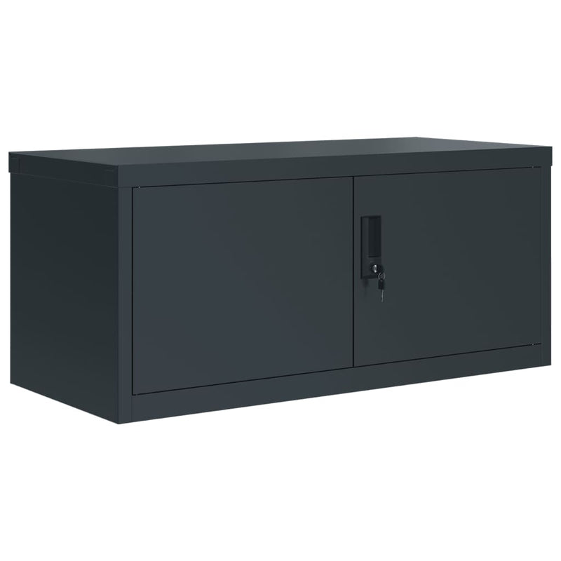 File Cabinet Anthracite 90x40x130 cm Steel