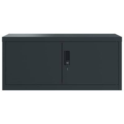 File Cabinet Anthracite 90x40x130 cm Steel