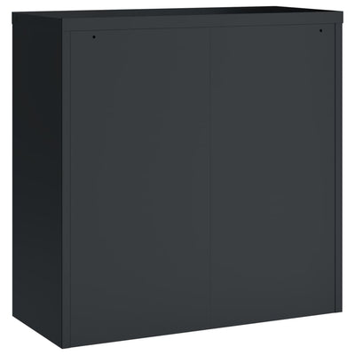 File Cabinet Anthracite 90x40x130 cm Steel