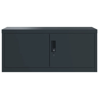 File Cabinet Anthracite 90x40x145 cm Steel