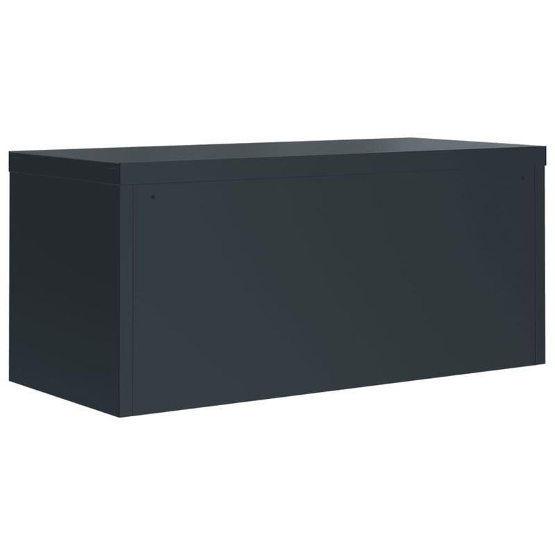 File Cabinet Anthracite 90x40x145 cm Steel