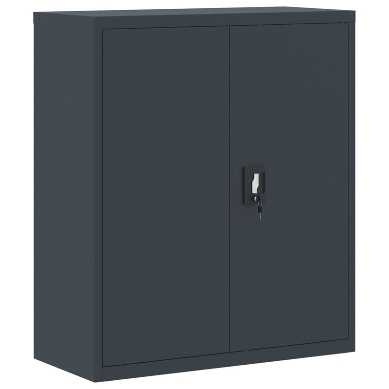 File Cabinet Anthracite 90x40x145 cm Steel