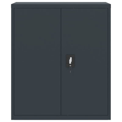 File Cabinet Anthracite 90x40x145 cm Steel