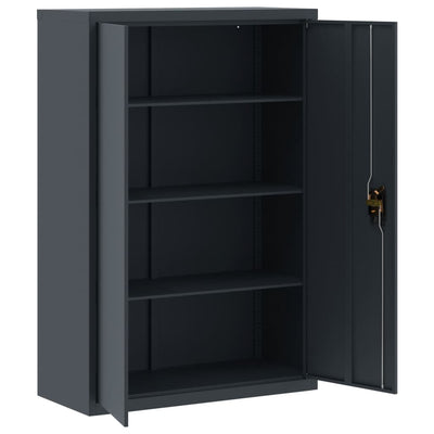 File Cabinet Anthracite 90x40x180 cm Steel