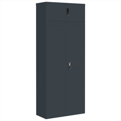 File Cabinet Anthracite 90x40x220 cm Steel