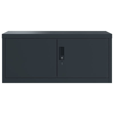 File Cabinet Anthracite 90x40x220 cm Steel