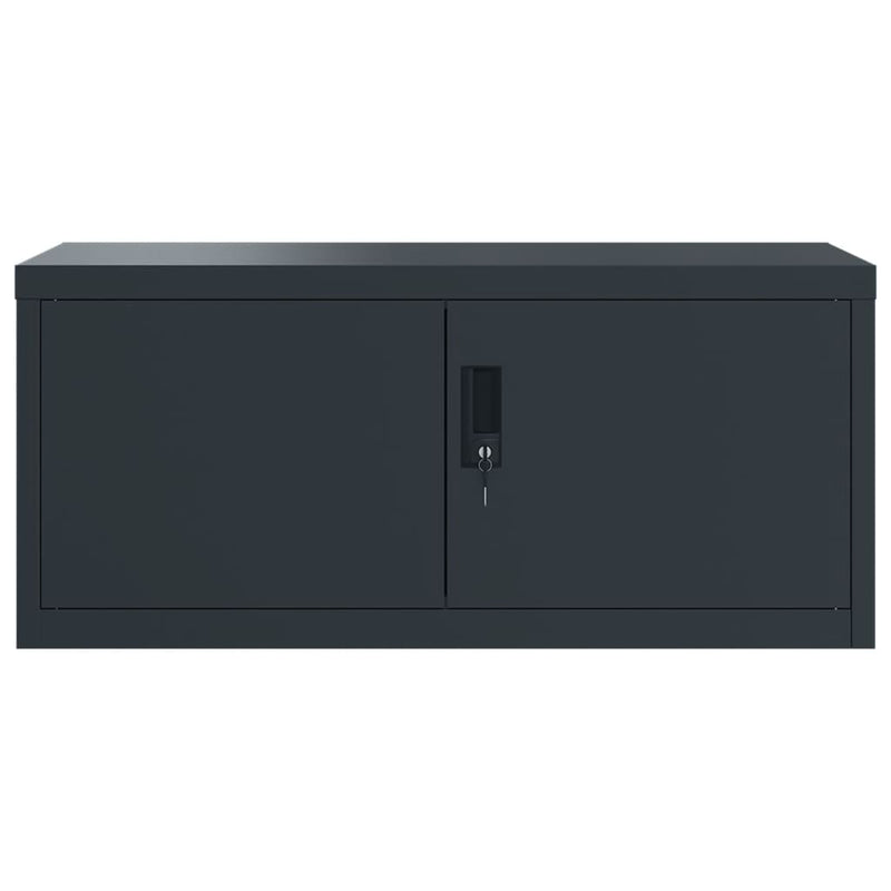 File Cabinet Anthracite 90x40x220 cm Steel