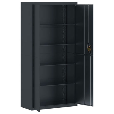 File Cabinet Anthracite 90x40x220 cm Steel