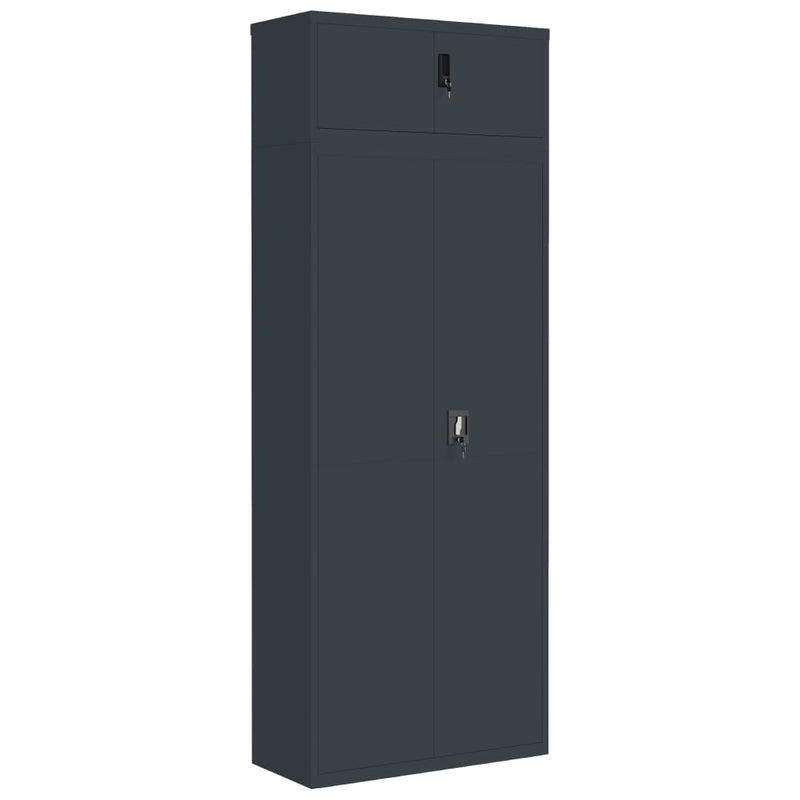 File Cabinet Anthracite 90x40x240 cm Steel