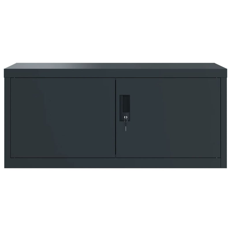 File Cabinet Anthracite 90x40x240 cm Steel