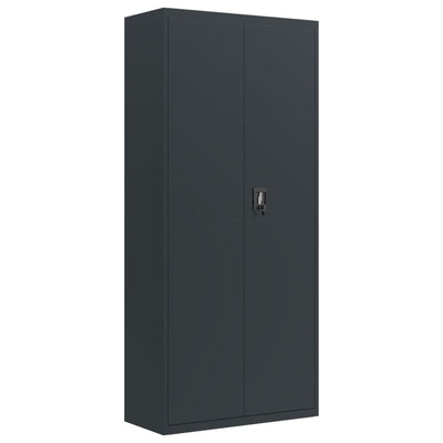 File Cabinet Anthracite 90x40x240 cm Steel