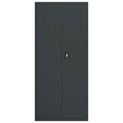 File Cabinet Anthracite 90x40x240 cm Steel