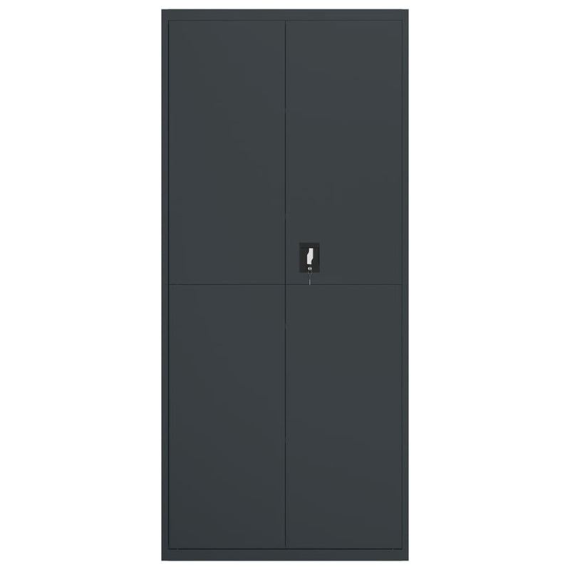 File Cabinet Anthracite 90x40x240 cm Steel