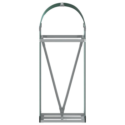 Log Holder Green 40x45x100 cm Galvanised Steel