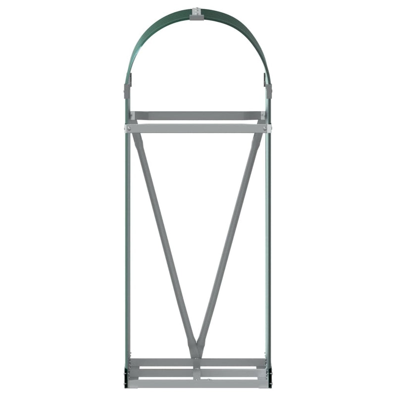 Log Holder Green 40x45x100 cm Galvanised Steel