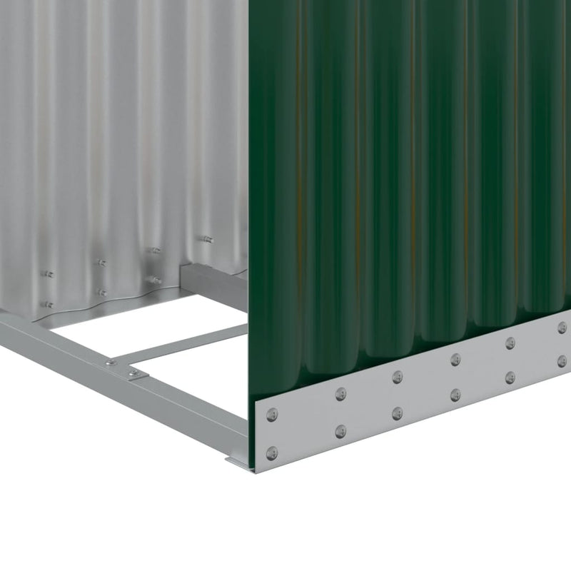 Log Holder Green 40x45x100 cm Galvanised Steel