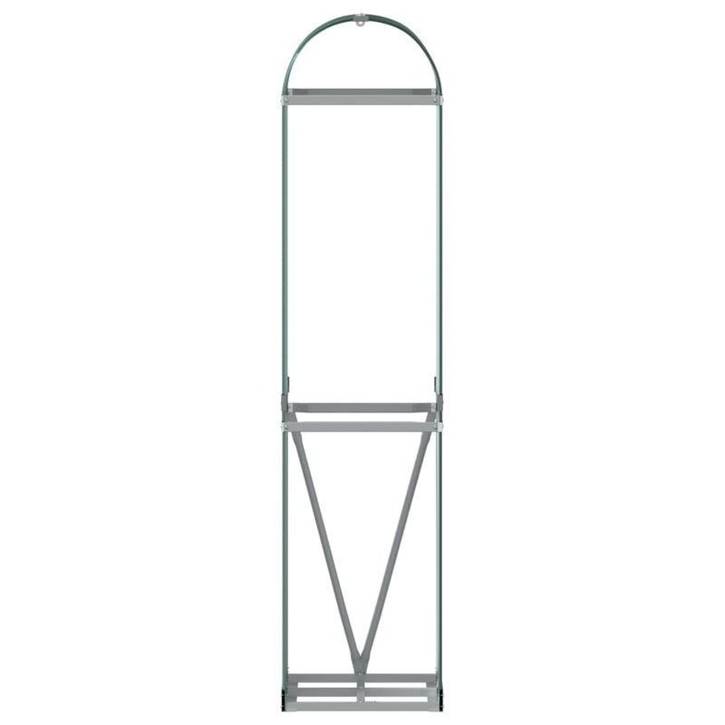 Log Holder Green 40x45x170 cm Galvanised Steel