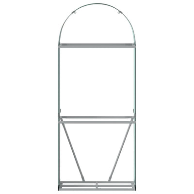 Log Holder Green 80x45x190 cm Galvanised Steel