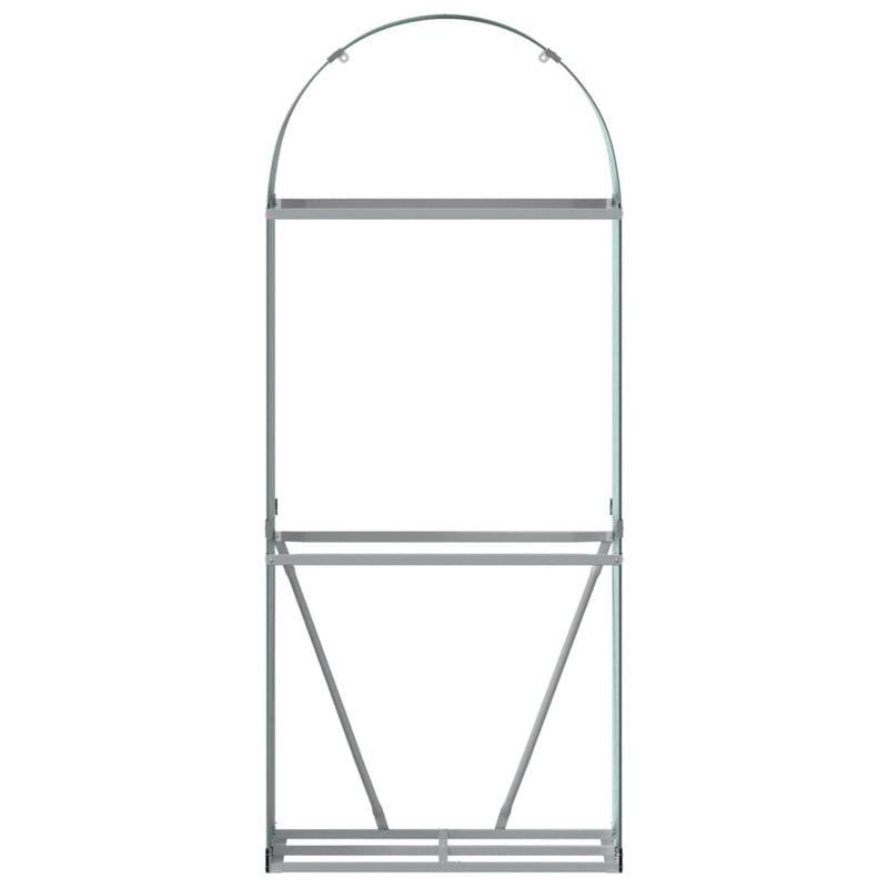 Log Holder Green 80x45x190 cm Galvanised Steel