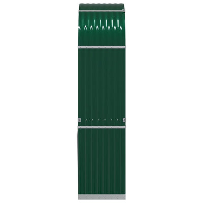 Log Holder Green 80x45x190 cm Galvanised Steel