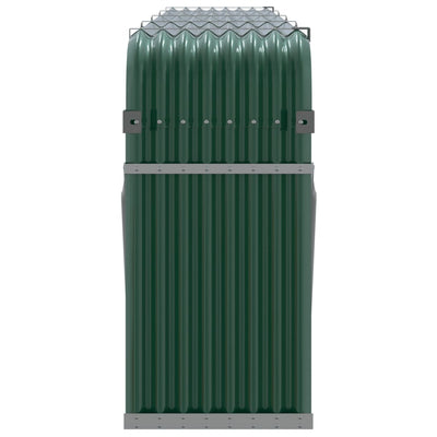 Log Holder Green 300x45x100 cm Galvanised Steel