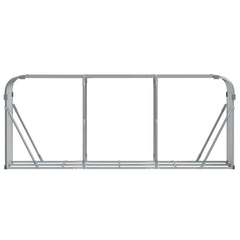 Log Holder Galvanised Steel Light Grey 234 cm