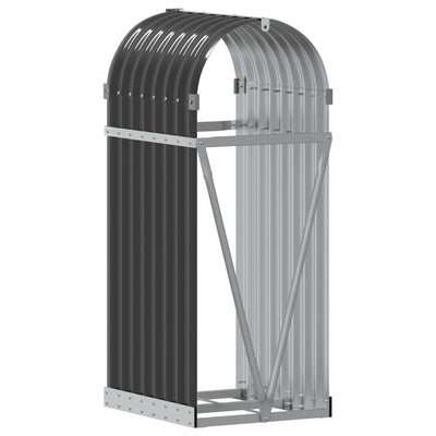 Log Holder Anthracite 40x45x100 cm Galvanised Steel