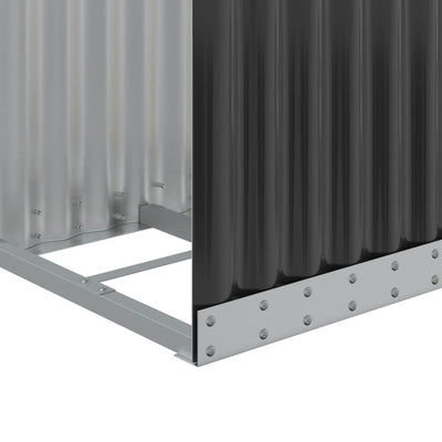 Log Holder Anthracite 40x45x100 cm Galvanised Steel