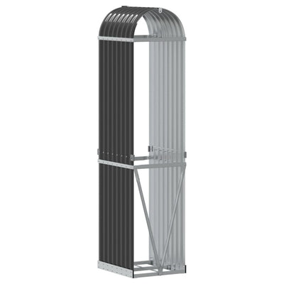 Log Holder Anthracite 40x45x170 cm Galvanised Steel