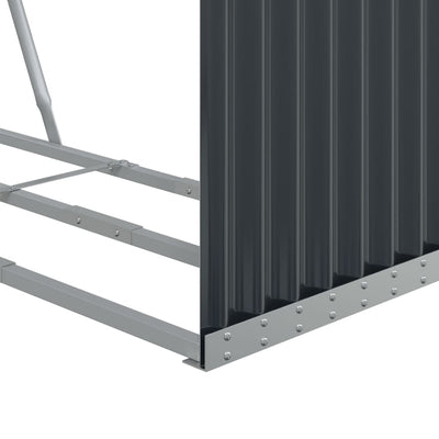 Log Holder Anthracite 120x45x210 cm Galvanised Steel